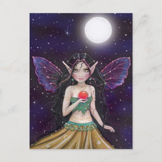 Carte postale de fée gitane gothique par Molly Har (Devant)