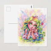 Carte postale de fée rêveuse (Devant / Derrière)