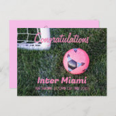 Carte postale de félicitations d'Inter Miami (Devant / Derrière)