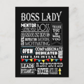 Carte postale de femme chef (Devant)