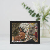 Carte postale de femme de Myanmar (Debout devant)