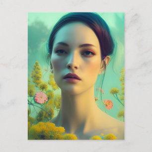 Carte postale de femme magnifique