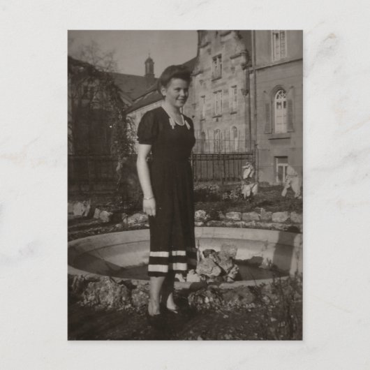 Carte postale de femme vintage (Devant)