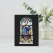 Carte postale de fenêtre d'église (Debout devant)