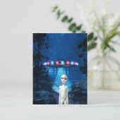 Carte postale de fermeture de forêt éffrayante (Debout devant)