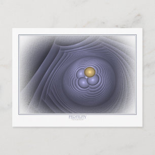 Carte postale de fertilité en blanc