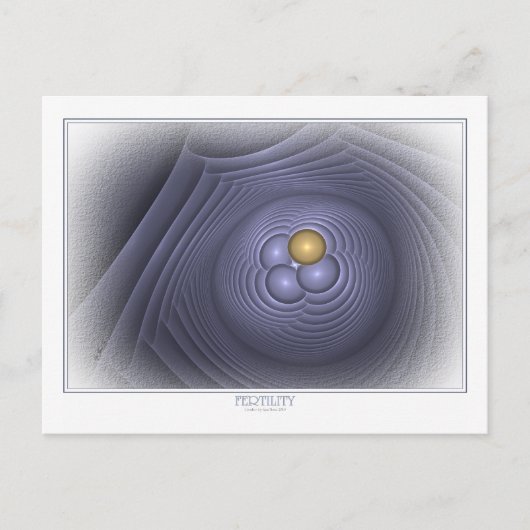 Carte postale de fertilité en blanc (Devant)