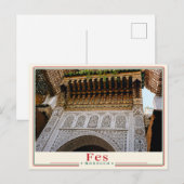 Carte postale de Fès - Maroc (Devant / Derrière)