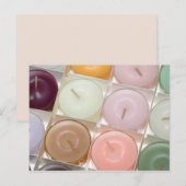 carte postale de fête aux chandelles (Devant / Derrière)