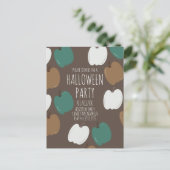 Carte postale de fête d'Halloween citrouilles auto (Debout devant)