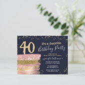 Carte postale de fête surprise pour les 40 ans ave (Debout devant)