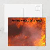 Carte postale de feu (Devant / Derrière)