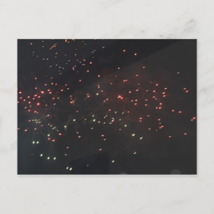 Carte postale de feu d'artifice