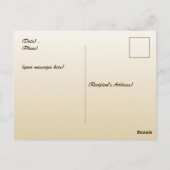 Carte postale de feuilles d'érable de Thanksgiving (Dos)