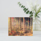 Carte postale de feuilles d'or (Debout devant)