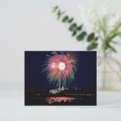 Carte postale de feux d'artifice (Debout devant)