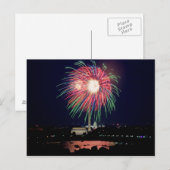 Carte postale de feux d'artifice (Devant / Derrière)