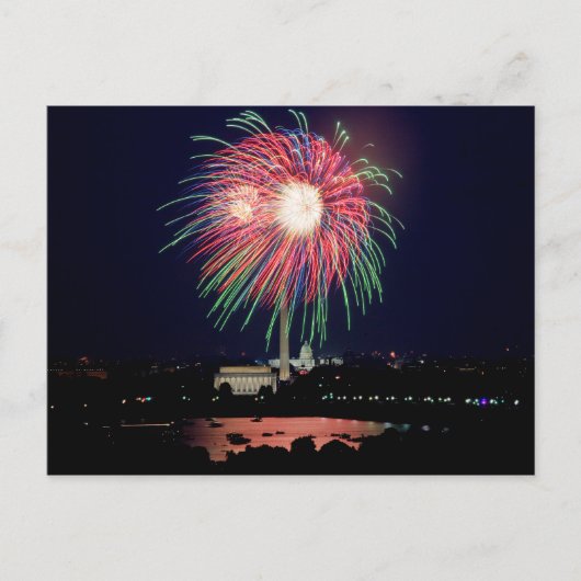 Carte postale de feux d'artifice (Devant)