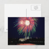 Carte postale de feux d'artifice (Devant / Derrière)