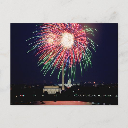 Carte postale de feux d'artifice (Devant)