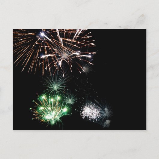 Carte postale de feux d'artifice (Devant)