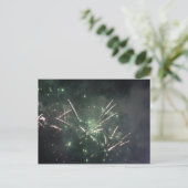 Carte postale de feux d'artifice (Debout devant)