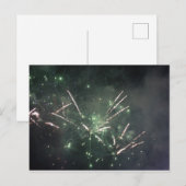 Carte postale de feux d'artifice (Devant / Derrière)