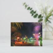 Carte postale de feux d'artifice (Debout devant)