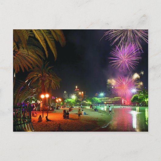 Carte postale de feux d'artifice (Devant)