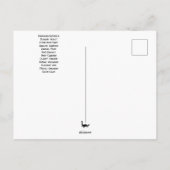 Carte postale de février pour le signe du Verseau (Dos)