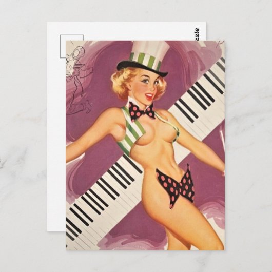 CARTE POSTALE DE FILLE (Devant / Derrière)