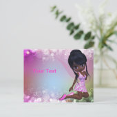 Carte postale de fille afro-américaine (Debout devant)