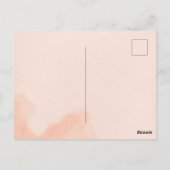 Carte postale de fille bouquet de fleurs rose esth (Dos)