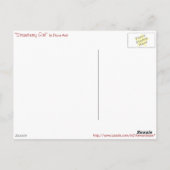 Carte postale de fille fraise (Dos)