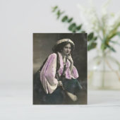 Carte postale de fille tzigane (Debout devant)