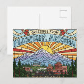 Carte postale de Flagstaff Arizona (Devant / Derrière)