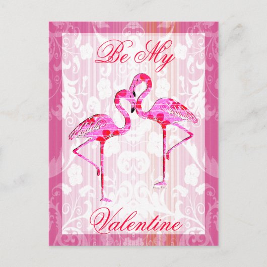 Carte postale de Flamants roses de Valentine (Devant)