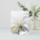 Carte postale de fleur de conception graphique (Debout devant)