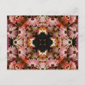 Carte postale de fleur de kaléidoscope de (Devant)