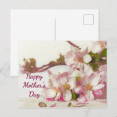 Carte Postale de Fleur de Pommier (Devant / Derrière)