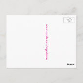 Carte postale de fleur de tissu d'années '50 (Dos)