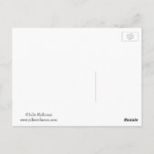 Carte postale de fleur de tulipe (Dos)