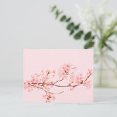 Carte postale de fleur en marbre rose (Debout devant)