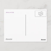 Carte postale de fleur violette d'Arizona (Dos)