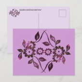 Carte postale de fleurs (Devant / Derrière)