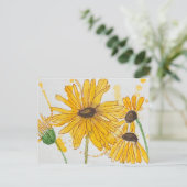 carte postale de fleurs (Debout devant)