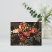 Carte postale de fleurs botaniques élégantes (Debout devant)