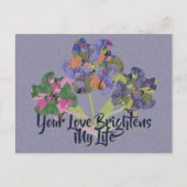 Carte postale de fleurs d'art (Devant)