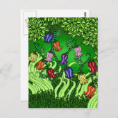 Carte postale de fleurs de Bell (Devant / Derrière)