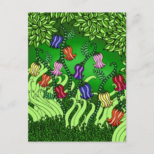 Carte postale de fleurs de Bell (Devant)